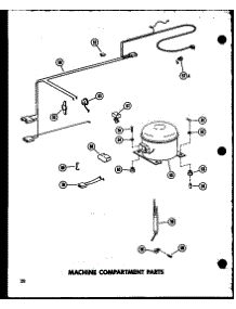 03 - Machine Compartment Parts parts for Amana Freezer C15F / P6021266W from AppliancePartsPros.com