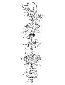 02 - Motor Assembly parts for Hoover Vacuum C1632--- from AppliancePartsPros.com