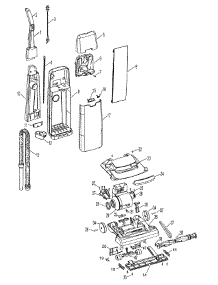 02 - Mainbody, Handle, Outerbag parts for Hoover Vacuum C1700900 from AppliancePartsPros.com