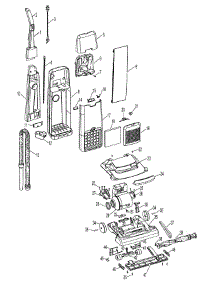 02 - Mainbody, Handle, Outerbag parts for Hoover Vacuum C1702900 from AppliancePartsPros.com