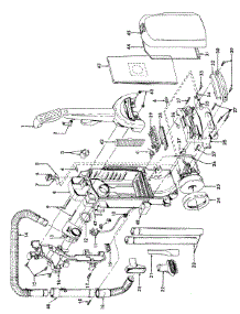 02 - Motor, Cleaningtools, Handle, Outerbag parts for Hoover Vacuum C1703900 from AppliancePartsPros.com