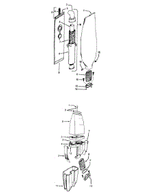 02 - Dirtcup, Outerbag parts for Hoover Vacuum C1800016 from AppliancePartsPros.com