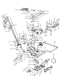 03 - Handle, Mainbody, Hood parts for Hoover Vacuum C1805--- from AppliancePartsPros.com