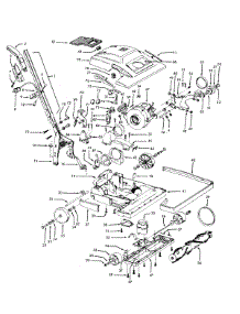 03 - Handle, Mainbody, Hood, Switch parts for Hoover Vacuum C1810--- from AppliancePartsPros.com