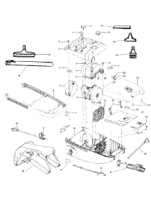 02 - Mainbody, Motor, Hose parts for Hoover Wet Carpet Cleaner C2090--- from AppliancePartsPros.com