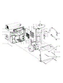 02 - Motor Assembly, Mainbody parts for Hoover Vacuum C2093--- from AppliancePartsPros.com
