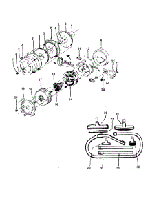 02 - Motor Assembly, Cleaningtools parts for Hoover Vacuum C2094--- from AppliancePartsPros.com