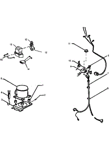 02 - Compressor And Wiring Harness parts for Amana Freezer C221FW / P1125113W from AppliancePartsPros.com