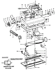 03 - Handle, Hood parts for Hoover Vacuum C3077 from AppliancePartsPros.com