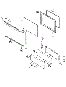 02 - Door / Drawer parts for Crosley Range C31103SAT from AppliancePartsPros.com