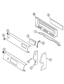 02 - Control Panel parts for Crosley Range C31113WAAP from AppliancePartsPros.com