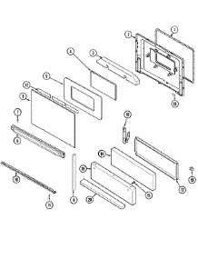 03 - Door / Drawer parts for Crosley Range C31315VAV from AppliancePartsPros.com
