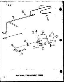 03 - Machine Compartments Parts parts for Amana Freezer C9B-C / P6033079W C from AppliancePartsPros.com