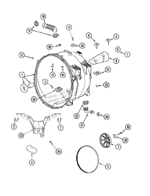 05 - Outer Tub parts for Crosley Washer CAH4205AWW from AppliancePartsPros.com