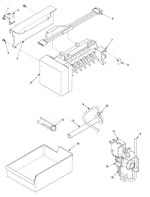 11 - Ice Maker parts for Amana Refrigerator AS2625PEKB from AppliancePartsPros.com
