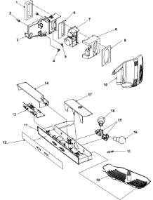 03 - Controls parts for Amana Refrigerator AS2625PEKW from AppliancePartsPros.com