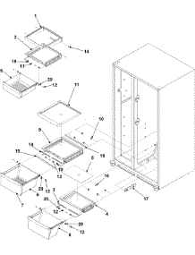 04 - Crisper Assembly parts for Amana Refrigerator AS2625PEKW from AppliancePartsPros.com