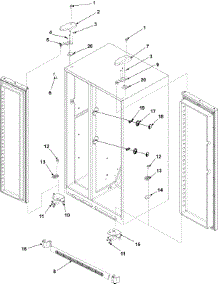 10 - Hinges parts for Amana Refrigerator AS2625PEKW from AppliancePartsPros.com