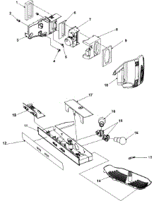 03 - Controls parts for Amana Refrigerator AS2628HEKB from AppliancePartsPros.com
