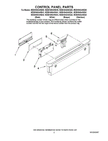 02 - Control Panel Parts parts for Maytag Dishwasher MDBH945AWB42 from AppliancePartsPros.com