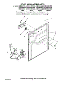 03 - Door And Latch Parts parts for Maytag Dishwasher MDBH945AWW42 from AppliancePartsPros.com