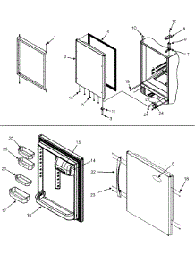 08 - Refrigerator Door parts for Crosley Refrigerator CB19G7W from AppliancePartsPros.com