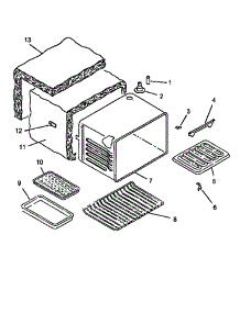 03 - Cavity parts for Amana Range CARR630WW / P1142660NWW from AppliancePartsPros.com