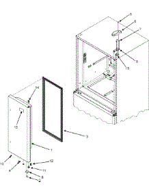 15 - Right Refrigerator Door parts for Admiral Refrigerator G32026PELB from AppliancePartsPros.com