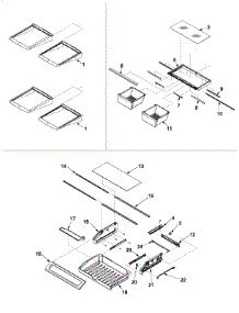 09 - Refrigerator Shelving parts for Admiral Refrigerator GB2026PEKB from AppliancePartsPros.com
