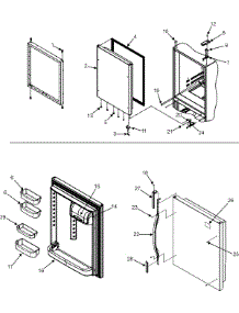 09 - Refrigerator Door parts for Crosley Refrigerator CB19G6W from AppliancePartsPros.com