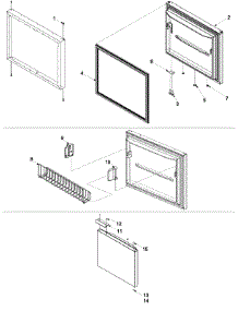 05 - Freezer Door parts for Crosley Refrigerator CB22G6Q / PCB22G600C0 from AppliancePartsPros.com