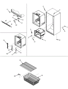 06 - Interior Cabinet & Freezer Shelving parts for Crosley Refrigerator CB22G6Q / PCB22G600C0 from AppliancePartsPros.com