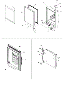 08 - Refrigerator Door parts for Crosley Refrigerator CB22G6W / PCB22G600W0 from AppliancePartsPros.com
