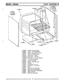 06 - Oven Assembly parts for Maytag Range CBG500 from AppliancePartsPros.com