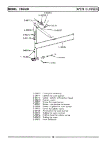 07 - Oven Burner parts for Maytag Range CBG500 from AppliancePartsPros.com
