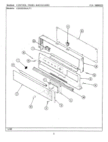 02 - Control Panel parts for Maytag Range CBG5010AAW from AppliancePartsPros.com