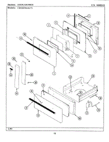 03 - Door / Drawer parts for Maytag Range CBG5010AAW from AppliancePartsPros.com