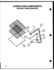 04 - Lower Oven Components parts for Amana Range CBP22AA from AppliancePartsPros.com
