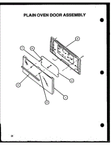 06 - Plain Oven Door Assy parts for Amana Range CBP22AA from AppliancePartsPros.com
