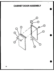 02 - Cabinet Door Assy parts for Amana Range CBP29AA from AppliancePartsPros.com