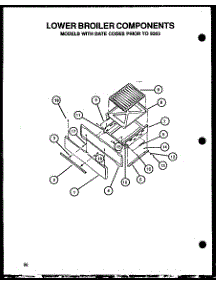 03 - Lower Broiler Components parts for Amana Range CBP29AA from AppliancePartsPros.com
