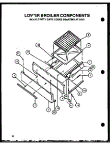 04 - Lower Broiler Components parts for Amana Range CBP29AA from AppliancePartsPros.com