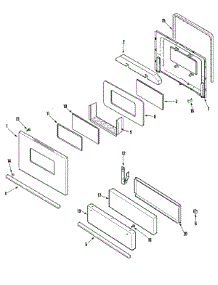 03 - Door / Drawer parts for Admiral Range CBR1420BGW from AppliancePartsPros.com