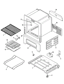 05 - Oven / Base parts for Admiral Range CBR1420BGW from AppliancePartsPros.com