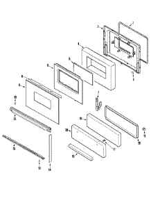 03 - Door / Drawer parts for Admiral Range CBR1430BGH from AppliancePartsPros.com