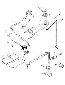 04 - Gas Controls parts for Admiral Range CBR1430BGH from AppliancePartsPros.com