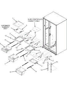 04 - Crisper Assembly (Gc2225gekb / S / W) parts for Admiral Refrigerator GC2225GEKB from AppliancePartsPros.com
