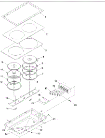 06 - Glass Cooktop - Cc13e / W parts for Amana Cartridge CC13E / P1155203S E from AppliancePartsPros.com