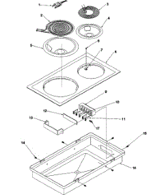 04 - Acr110(Electric Coil, 8`` / 6``) parts for Amana Range CC14E / P1133371NE from AppliancePartsPros.com
