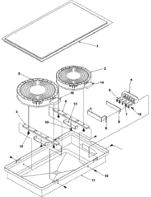 06 - Act110(Ribbon Radiant, 8`` / 6``) parts for Amana Range CC14E / P1133371NE from AppliancePartsPros.com